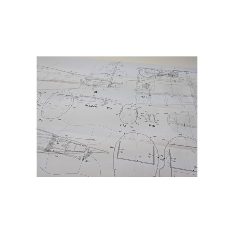 Avion thermique radiocommandé P-47 Thunderbolt MASTER SCALE KIT EDITION