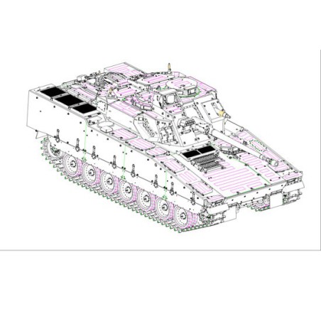 Maquette de Char en plastique Swedish CV9030 IFV 1/35