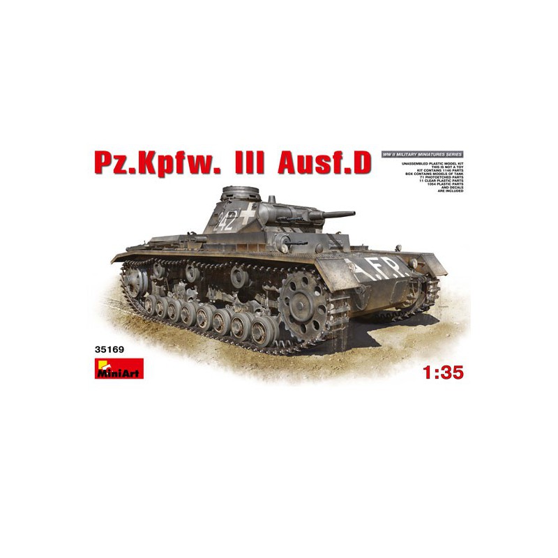 Maquette de Char en plastique Pz.Kpfw. III Ausf.D 1/35