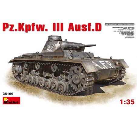 Maquette de Char en plastique Pz.Kpfw. III Ausf.D 1/35