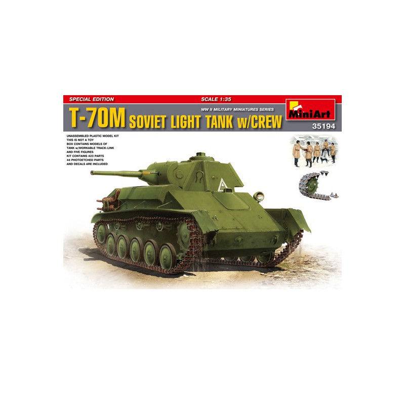 Maquette de Char en plastique T-70M Special edition 1/35 Maquette de Char en plastique T-70M Special edition 1/35