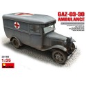 Maquette de camion en plastique GAZ 03 30 Ambulance 1/35
