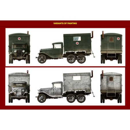 AAA gas plastic truck model + 1/35 shelter | Scientific-MHD