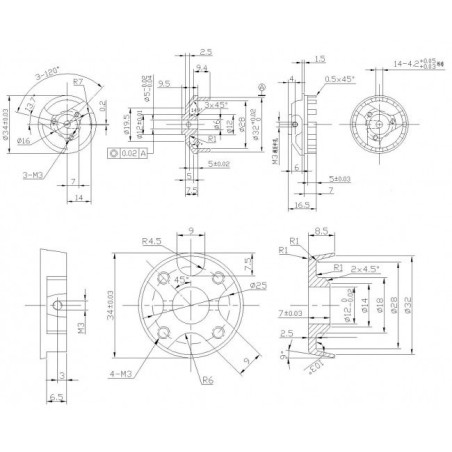 Draft electric motor DM2615 KV1300 engine | Scientific-MHD