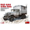 Maquette de camion en plastique GAZ AAA + Refuge 1/35