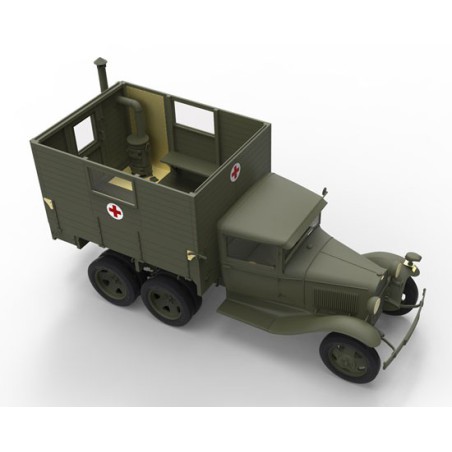 AAA gas plastic truck model + 1/35 shelter | Scientific-MHD