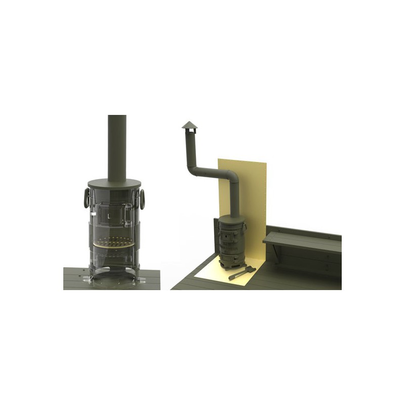 Maquette de camion en plastique GAZ AAA + Refuge 1/35