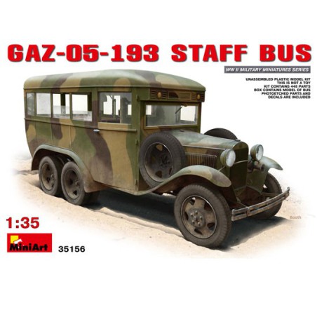 Gasplastik -LKW Modell 05 193 Staff Bus 1/35 | Scientific-MHD