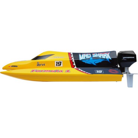 Bateau électrique radiocommandé Mad Shark Mini F1 Tunnel RTS