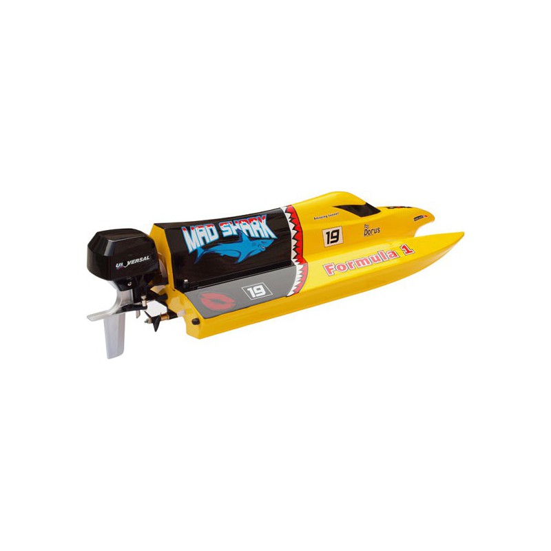 Bateau électrique radiocommandé Mad Shark Mini F1 Tunnel RTS