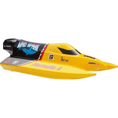 Bateau électrique radiocommandé Mad Shark Mini F1 Tunnel RTS