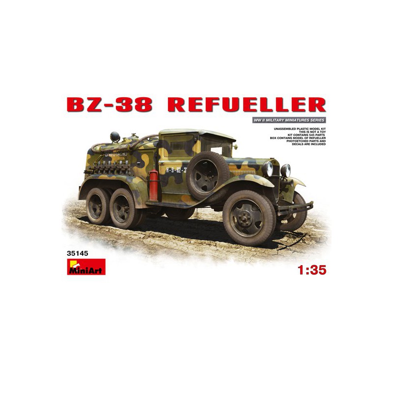 Maquette de camion en plastique BZ-38 Refueller 1/35