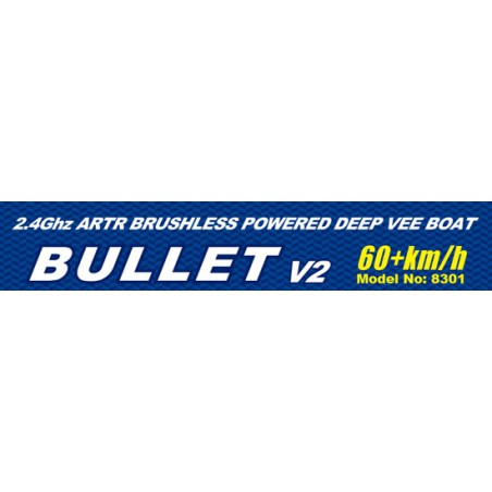 Bateau électrique radiocommandé Bullet V2 BL RTR / MHD3S