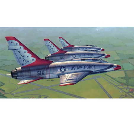 Maquette d'avion en plastique F-100D THUNDERBIRDS