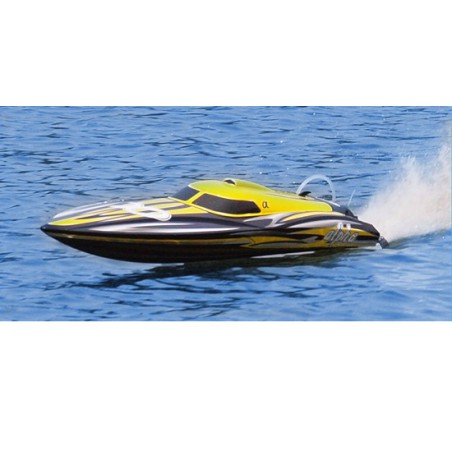 Alpha BL 1M RTS Radiochered Electric Boat yellow / MHD3S | Scientific-MHD