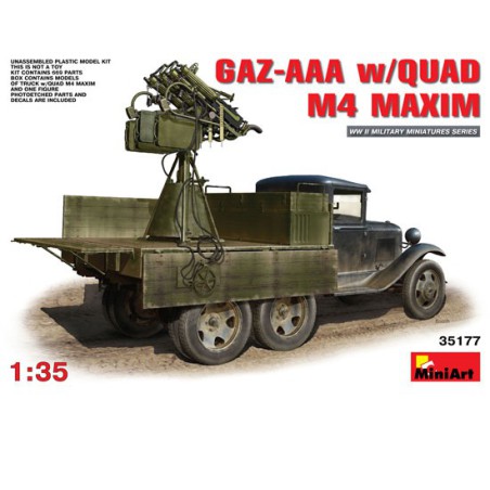 Gazzaa + quad M4 maxim 1/35 plastic plastic model | Scientific-MHD