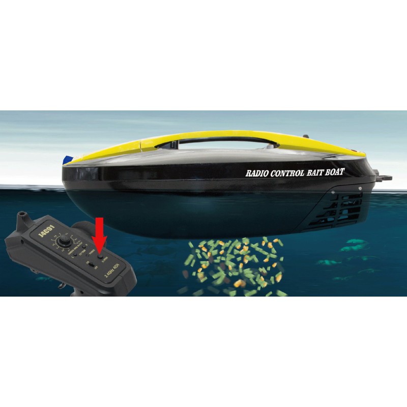 Amorceur pour bateau radiocommandé Bateau Amorceur RTS Jaune/Noir Amorceur pour bateau radiocommandé Bateau Amorceur RTS Jaune/Noir