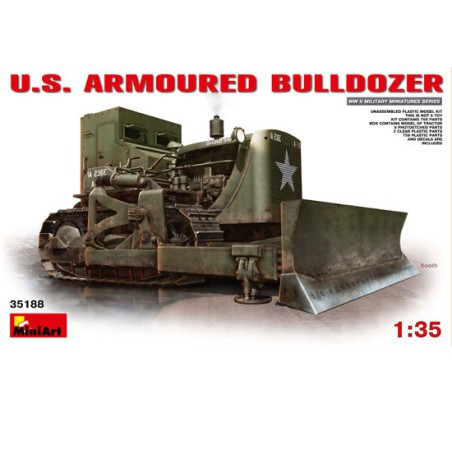 US -Plastik -LKW -Modell 1/35 bewaffneter Bulldozer | Scientific-MHD