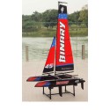 Voilier radiocommandé Mini Catamaran rouge RTS