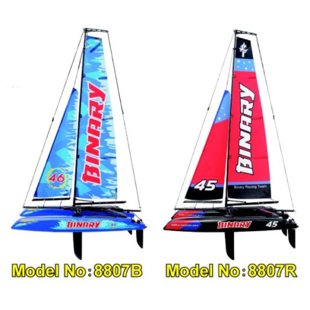 RTS red catamaran radio -controlled sailboat | Scientific-MHD