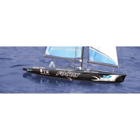 Voilier radiocommandé FOCUS Yacht 1m RTS 2,4GHz Bleu