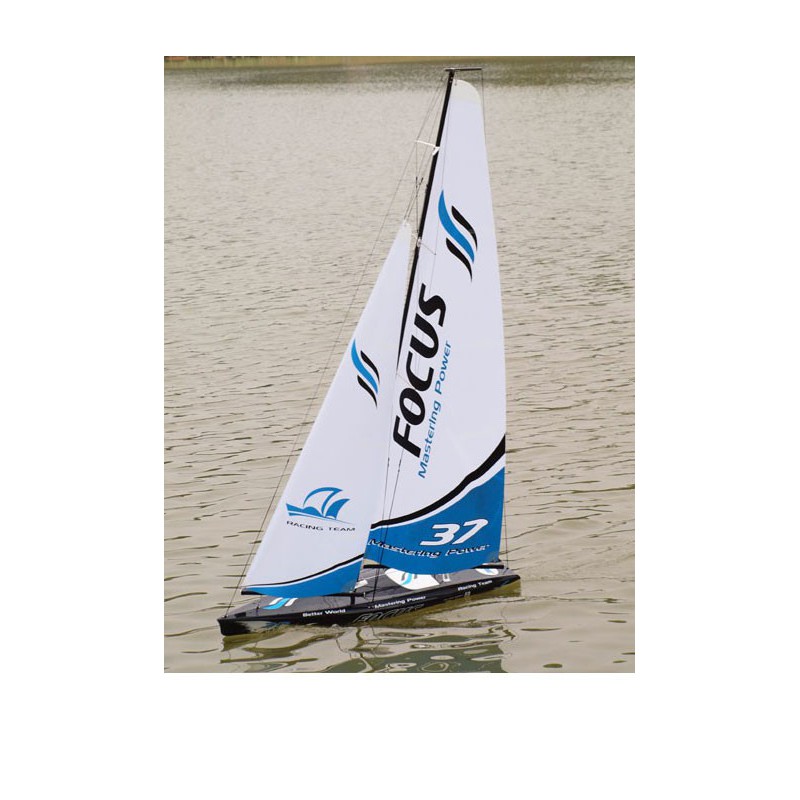 Voilier radiocommandé FOCUS Yacht 1m RTS 2,4GHz Bleu