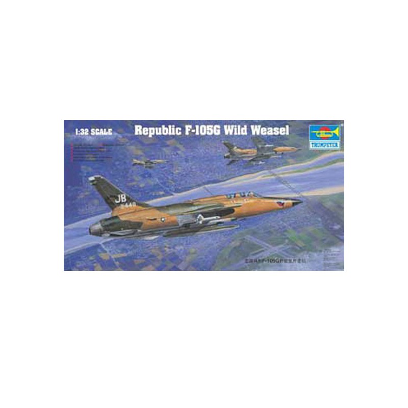 Maquette d'avion en plastique F-105G WILD WEASEL Maquette d'avion en plastique F-105G WILD WEASEL