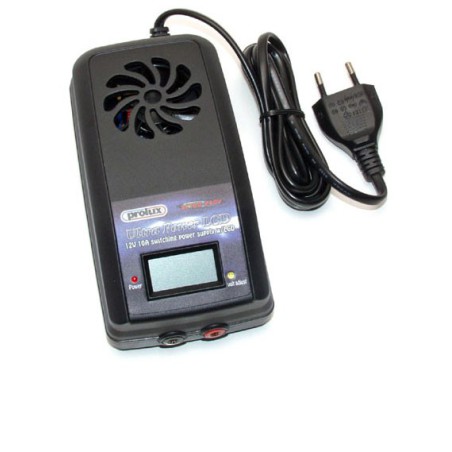 Chargeur pour accu pour appareil radiocommandé ALIMENTATION 12V 10A + LCD