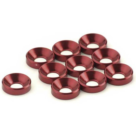 Radio -ups accessories 10 aluminum rings 5 ​​mm red | Scientific-MHD