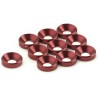 Radio -ups accessories 10 aluminum rings 5 ​​mm red | Scientific-MHD