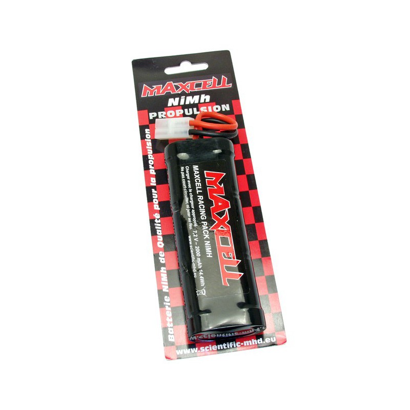 Pièce pour voiture electrique tous chemin 1/10 Racing Pack 2000 mAh 7,2 Volts