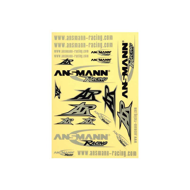 Accessoires pour voiture radiocommandée AUTOCOLLANTS ANSMANN ARGENT