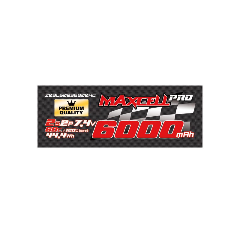 Accu LIPO pour appareil radiocommandé Accu LiPo 60C 2S 6000 mA HC