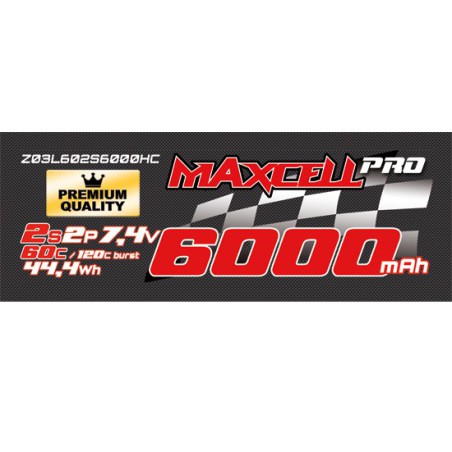 Accu LIPO pour appareil radiocommandé Accu LiPo 60C 2S 6000 mA HC