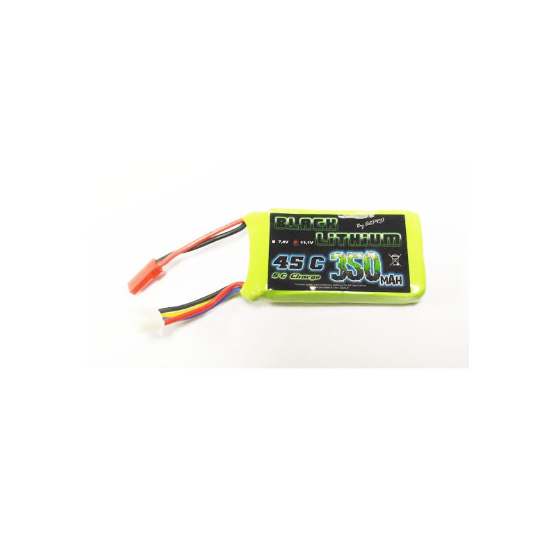 Accu LIPO pour appareil radiocommandé Accu LiPo Black Lithium 350mAh 45C 3S