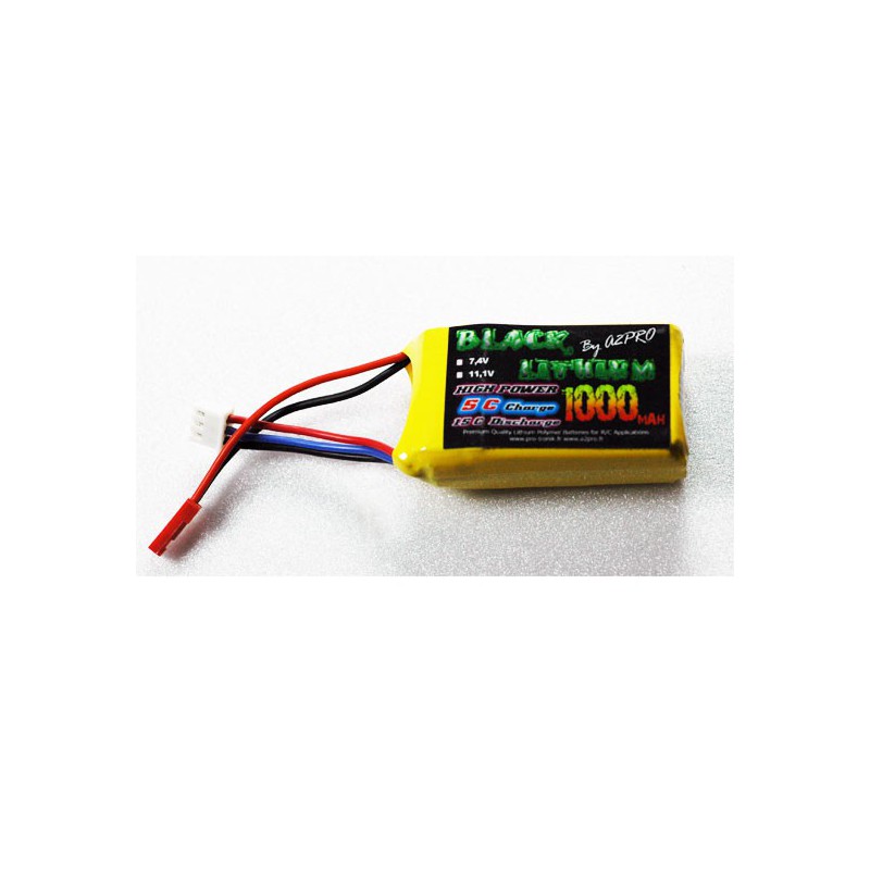 Accu LIPO pour appareil radiocommandé Accu LiPo Black Lithium 1000mAh 15C 3S