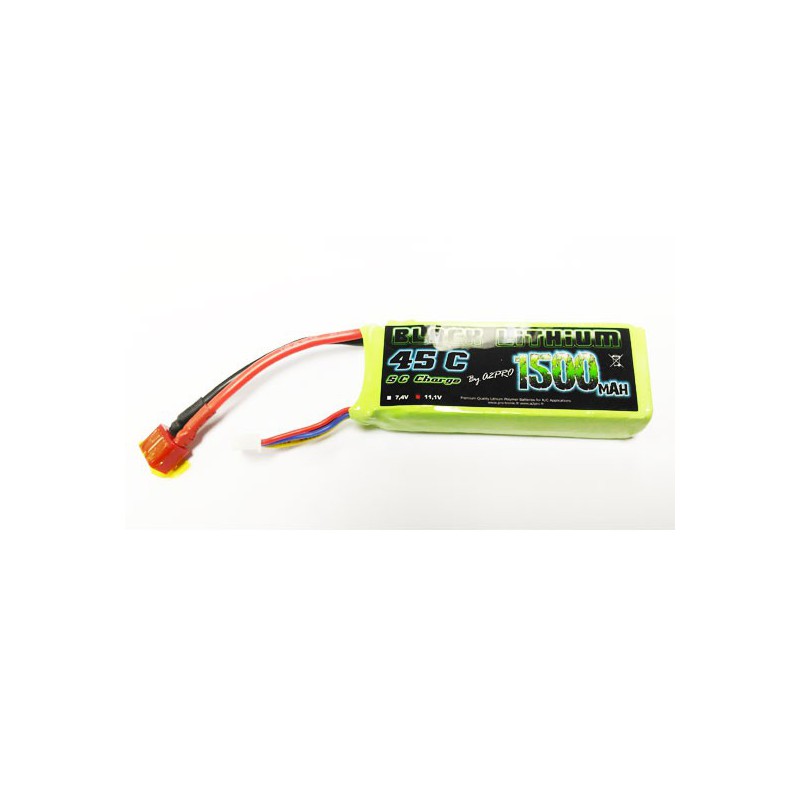 Accu LIPO pour appareil radiocommandé Accu LiPo Black Lithium 1500mAh 45C 3S