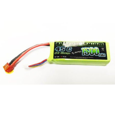 LIPO battery for radio -controlled lipo black lithium 1500mAh 45c 3s | Scientific-MHD