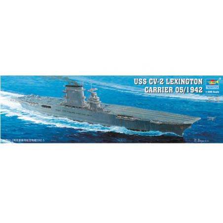 Maquette de Bateau en plastique US LEXINGTON CV-2