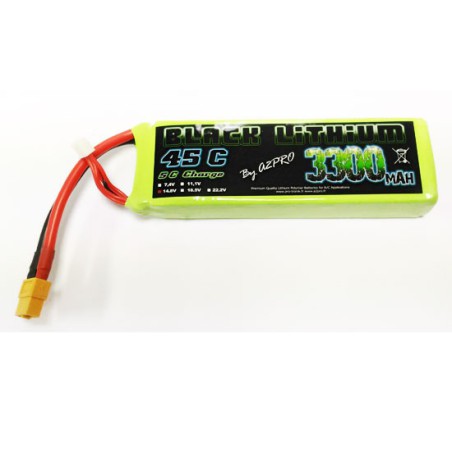 LIPO battery for radio -controlled lipo black lithium 3300MAH 45C 4S | Scientific-MHD