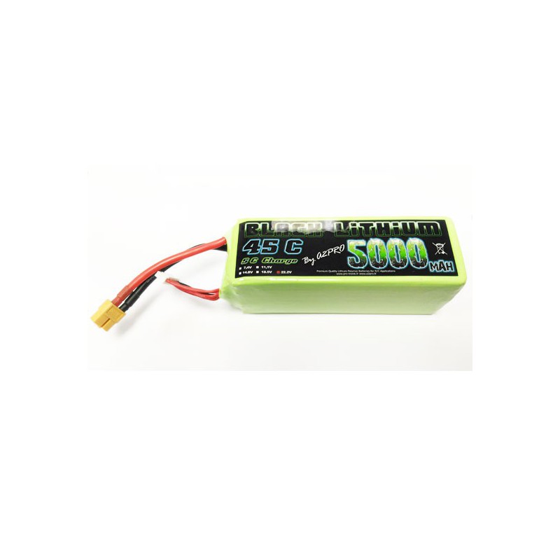 Accu LIPO pour appareil radiocommandé Accu LiPo Black Lithium 5000mAh 45C 6S