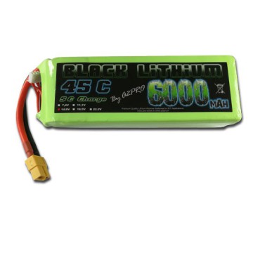 Accu LIPO pour appareil radiocommandé Accu LiPo Black Lithium 6000mAh 45C 4S