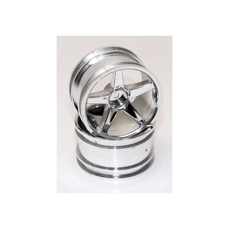 Pièce pour voiture electrique tous chemin 1/10 Jantes arrière HOT ROD 1/10