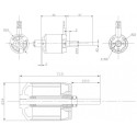 Draft electric motor DM2625 KV1050 engine | Scientific-MHD