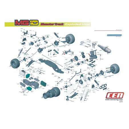 Censport MG10 Truggy 1/10 RTR Thermalauto | Scientific-MHD