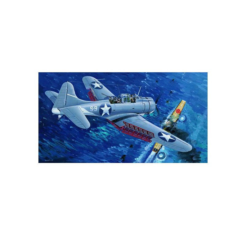 Maquette d'avion en plastique SBD-3 "DAUNTLESS" MILDWAY