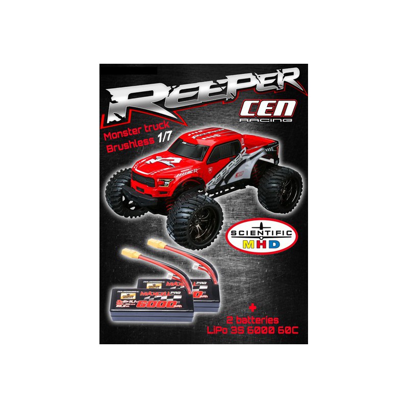Voiture électrique radiocommandée Combo REEPER / LIPO 60C