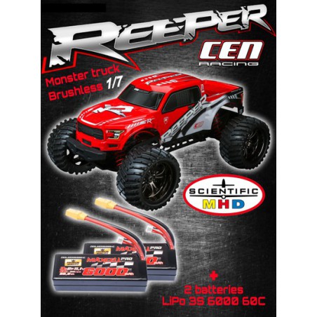 Radiocommandeous electric car combo reeper / lipo 60c | Scientific-MHD