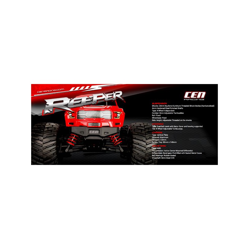 Voiture électrique radiocommandée Combo REEPER / LIPO 60C