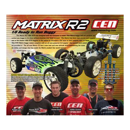 Matrix Sport R2 R2 RTR 1/8 thermal car | Scientific-MHD